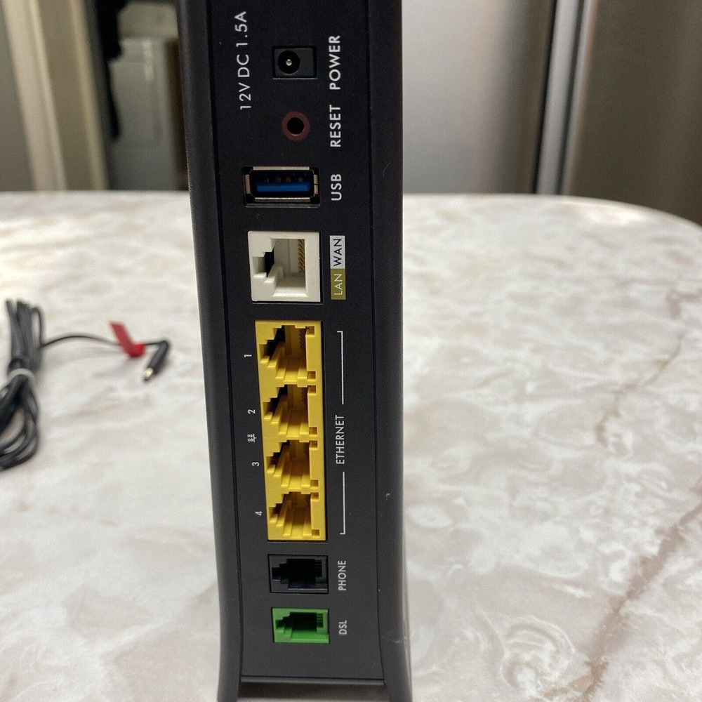CenturyLink C1100Z ZyXel Wireless WiFi Modem Router w/ Power Adapter - Picture 3 of 4